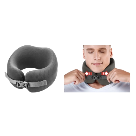 Poduszka podróżna Easy NAP szara M